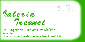 valeria tremmel business card